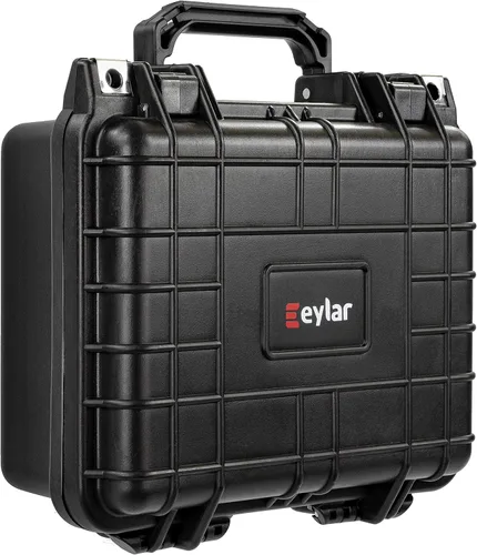 Miniatura 4 de Eylar Equipo pequeño de 10.62 pulgadas, estuche rígido para cámara impermeable con espuma (negro)
