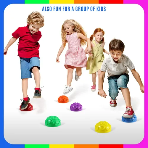 Miniatura 7 de Yes4All Hedgehog Balance Pods for Exercise, Core Body Balancing, Balance Pods for Youth & Adults with Hand Pump - Set of 5