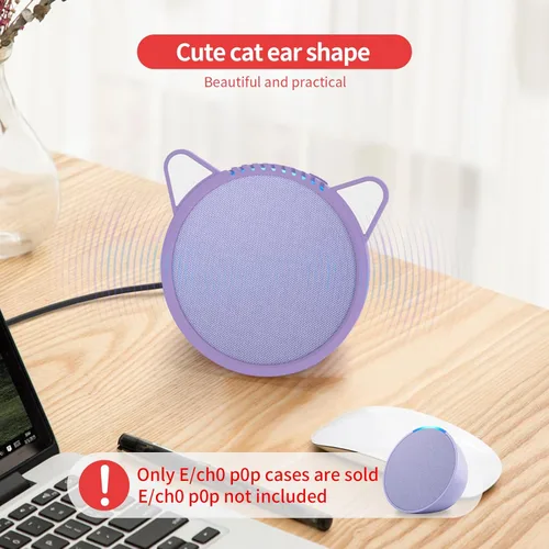 Miniatura 3 de Funda de silicona para Ec/-ho P/-op suave, impermeable, a prueba de polvo, portátil, compatible con accesorios de altavoces Ec-h/o P-o/p (morado)