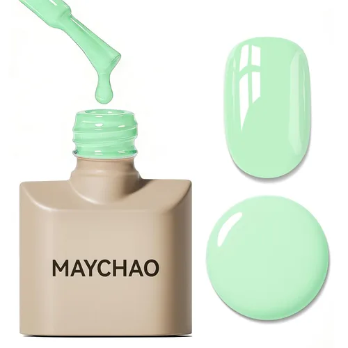 Miniatura 93 de MAYCHAO Esmalte de uñas de gel rosa intenso de 0.5 onzas líquidas, 1 unidad de esmalte de gel rosa brillante, esmalte de uñas que se absorbe con luz