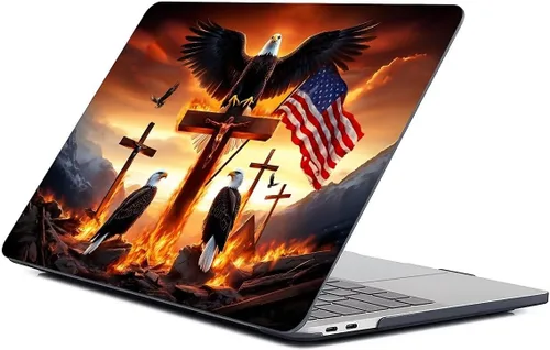 Miniatura 31 de para MacBook Pro de 13 Pulgadas Versión 2013-2015 Modelo A1425/A1502 Estuche para Computadora Negro, Estuche Rígido para Laptop de Patrón Premium