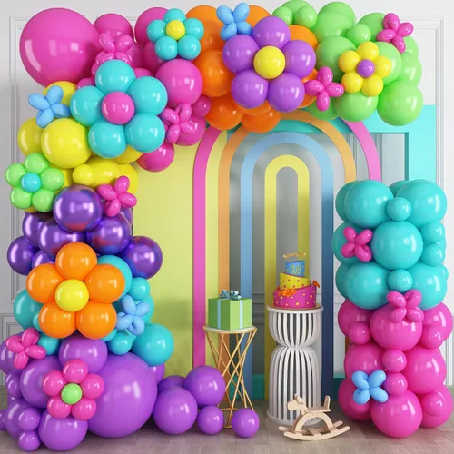 Miniatura 17 de Kit de arco de guirnalda de globos de Año Nuevo, globos de estrella de explosión negros y dorados, globos de estrella de explosión negra perla