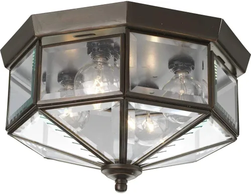Miniatura 6 de Vidrio biselado de cuatro luces 11-1/8" cerca del techo