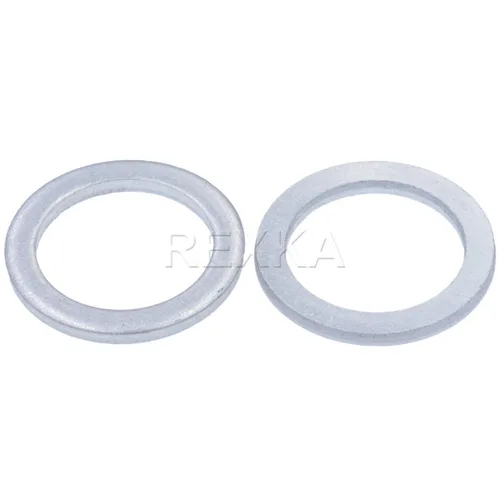 Miniatura 2 de Rexka 20 unids 0.787 in diferencial trasero llenado/drenaje tapón arandelas aplastamiento juntas de aluminio anillos de sello 94109-20000 se adapta