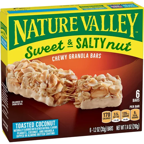Miniatura 19 de Nature Valley Barras masticables de proteínas, mantequilla de maní, chocolate oscuro, 5 barras (paquete de 3)