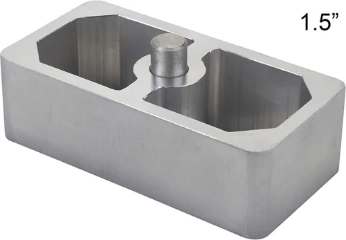 Miniatura 5 de Bloque de bajada de resorte de hoja de aluminio de 1 pulgada – Universal, versátil para ajuste de altura de manejo, 2.5 pulgadas de ancho x 5