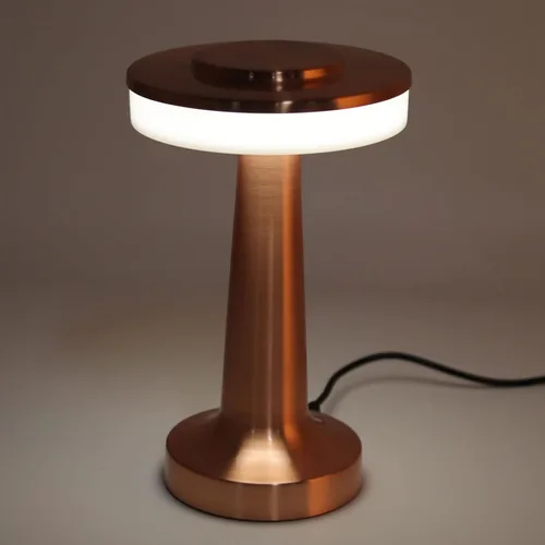Miniatura 5 de ASHATA LED portátil con control táctil retro, lámparas de mesa modernas, 3 niveles de temperatura de color, luz nocturna recargable para hotel