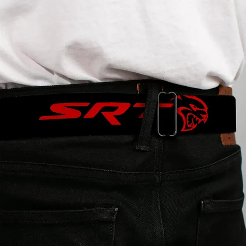 Miniatura 4 de Buckle-Down Cinturón de seguridad para hombre Viper SRT Hellcat Kids, Dodger Logo cAzul NegroRojo, 1.0" Ancho - 20-36 pulgadas