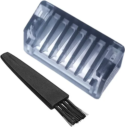 Miniatura 12 de INVODA Peine de repuesto para afeitadora eléctrica Solo de primera generación, 3 piezas (0.039 in, 0.118 in, 0.197 in) con cepillo de limpieza