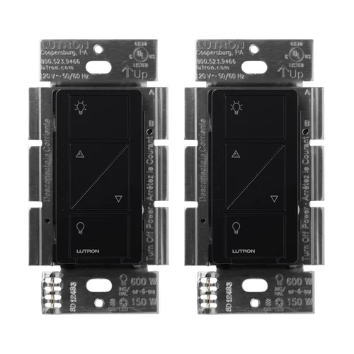 Miniatura 25 de Lutron Caseta - Interruptor de atenuación inteligente original (requiere Lutron Smart Hub), para luces LED, 150 vatios, un solo polo/3 vías, no Negro
