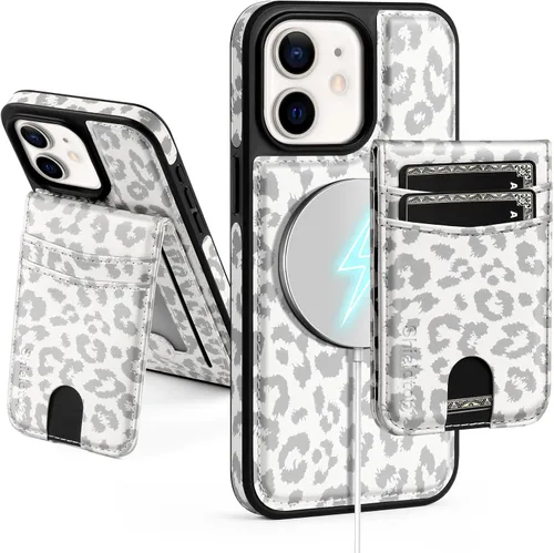 Miniatura 125 de SkyEagle Magsafe - Funda magnética 2 en 1 desmontable para iPhone 11 Pro Max con tarjetero, para mujeres y hombres, piel sintética con bloqueo RFID