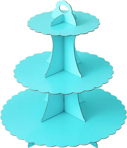 Miniatura 34 de Soleebee Soporte para Cupcakes de 3 Niveles, Torre de Cupcakes de Cartón, Torre de Soporte para Pasteles de Postre para Decoración de Cumpleaños
