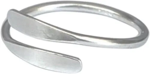 Miniatura 5 de Creations - Anillo de plata de ley 925 hecho a mano, anillo de dedo del pie ajustable, fino clásico delicado dedo abierto, anillos de meñique