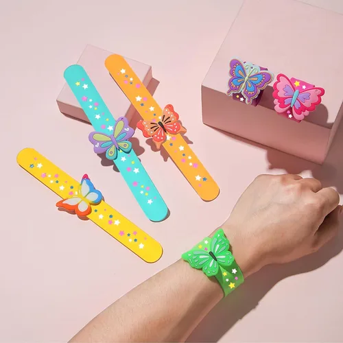 Miniatura 5 de LOCHSOEL - Pulseras de mariposa - Pulseras de silicona para adultos -Perfecto para decoraciones, regalos de cumpleaños y más (paquete de 6)