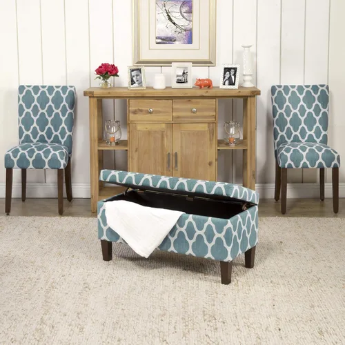 Miniatura 96 de Homepop Silla de comedor con detalles festoneados, sillas de comedor Parsons tapizadas, muebles decorativos para el hogar, tejido gris claro