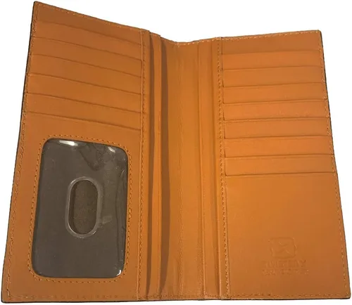Miniatura 2 de Twisted X Cartera de piel envejecida con turquesa X (Rodeo)