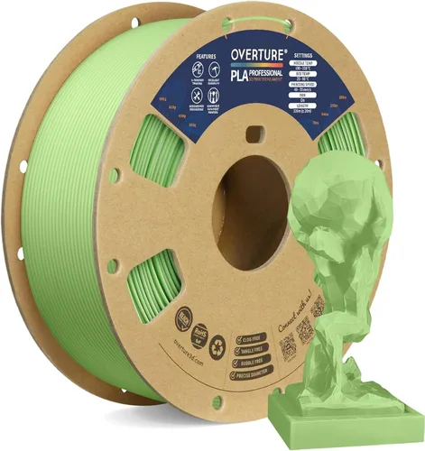 Miniatura 19 de Overture PLA Plus (PLA+) Filamento de 1/16 pulgadas, dureza mejorada con rollo PLA, con superficie de construcción 3D de 7.87 × 7.87 pulgadas, PLA