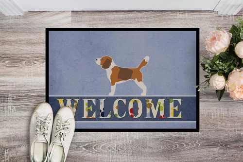 Miniatura 2 de Caroline's Treasures BB5514JMAT - Felpudo de bienvenida Beagle de 24 x 36 pulgadas, para interiores y exteriores, para entrada, antideslizante