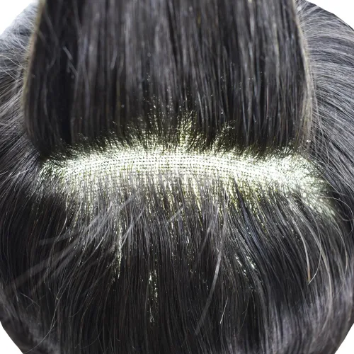 Miniatura 45 de Toupee para hombres Piezas de cabello humano real Encaje suizo para hombres Toupee unidades de cabello humano europeo para hombres Hairpieces