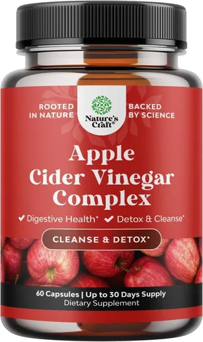 Miniatura 11 de Cápsulas limpiadoras de vinagre de sidra de manzana, pastillas de limpieza profunda y desintoxicación ACV para la salud intestinal y digestiva