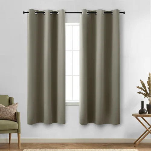 Miniatura 116 de Cortinas opacas de 72 pulgadas extra anchas para dormitorio, puerta corrediza de vidrio y patio, 2 paneles con ojales para oscurecer ventana grande