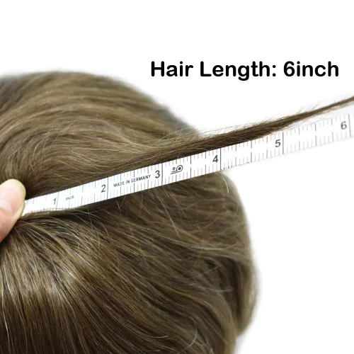 Miniatura 7 de Extensiones de pelo humano Remy para hombre, piel fina, 0.002 in, sistema de reemplazo de cabello con bucle en V para hombres, línea de cabello