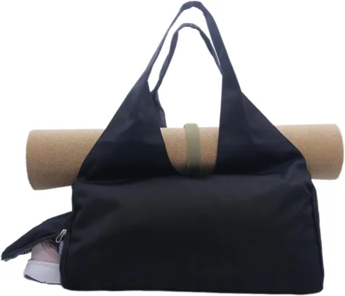Pequeña bolsa de gimnasio para mujer con compartimento para zapatos y bolsillo húmedo, bolsa de lona de viaje deportiva, bolsa de gimnasio de yoga