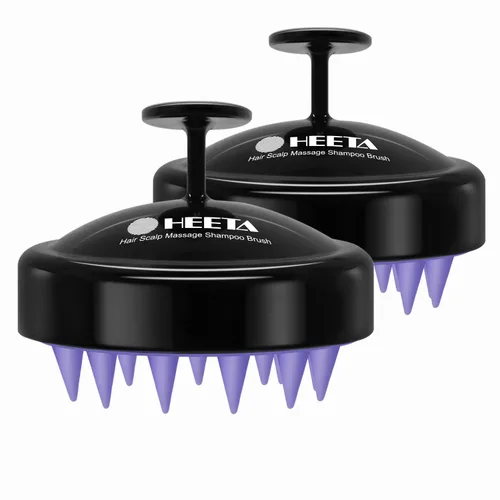 Miniatura 16 de HEETA Masajeador para el cuero cabelludo para el crecimiento del cabello, cepillo de champú de silicona para el cuero cabelludo, cepillo exfoliante
