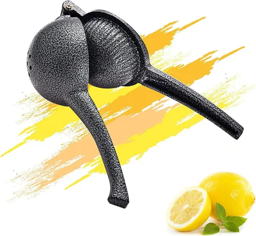 ARC - Exprimidor de lima de hierro fundido, exprimidor de limón, exprimidor de mano resistente para naranjas, granadas, limones y limas (3.5