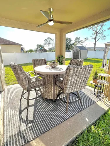 Miniatura 22 de Hauteloom Eris - Alfombra para exteriores, alfombra de patio para porche, exterior, alfombra impermeable, geométrica, marrón, crema, beige, 2 x 2