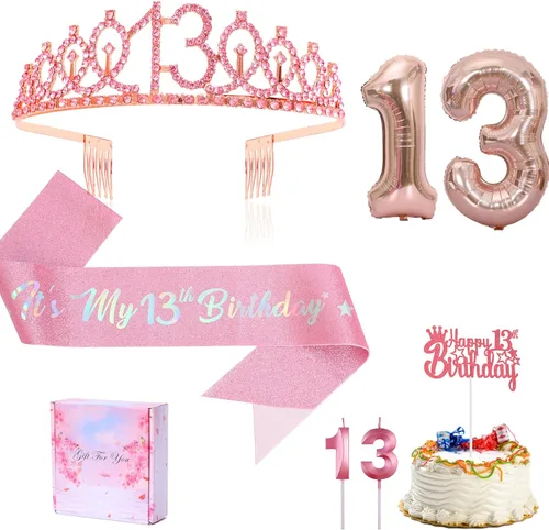 Miniatura 8 de Banda y tiara de cumpleaños número 7 con vela y corona de strass, mi 7º cumpleaños, topper de pastel de feliz cumpleaños, 7 globos de papel