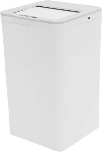 Miniatura 4 de POCREATION Bote de basura con sensor de movimiento sin contacto, cubo de basura eléctrico con sensor de patada automático de 9L con tapa