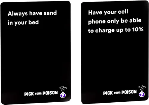 Miniatura 5 de Pick Your Poison Edición familiar – Divertido juego de fiesta "Would You Rather" para niños, adolescentes y adultos Divertido juego de cartas