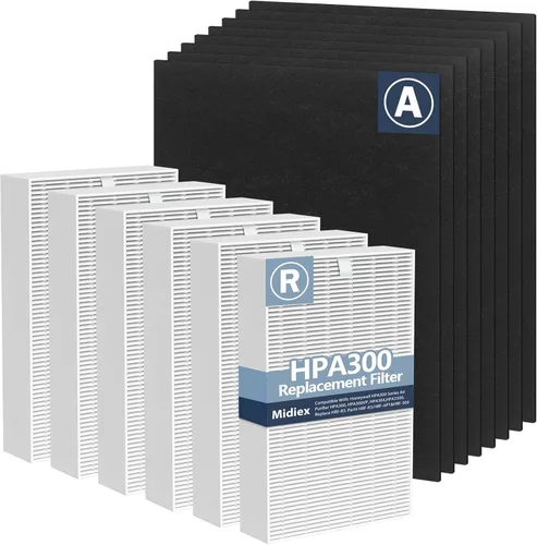 Filtro HEPA HPA300 de repuesto para purificadores de aire Honeywell serie HPA300 HPA300, HPA300VP, HPA304, HPA3300, reemplazo HRF-R3 (6 filtros de