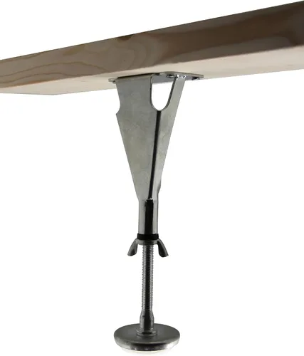 Miniatura 4 de KB Designs Patas de soporte central de altura ajustable para marco de cama, juego de 4, color plateado