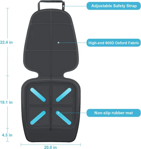 Miniatura 4 de Cubierta para asiento de coche para asientos de bebé y niños, Shynerk protector de asiento de coche para debajo de los asientos del coche