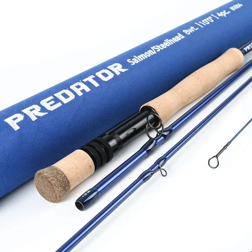 Miniatura 10 de M MAXIMUMCATCH Maxcatch Predator Big Game y caña de pescar con mosca de agua salada: 7'11''/9'2''/10', 4 piezas, 8/9/10/11/12