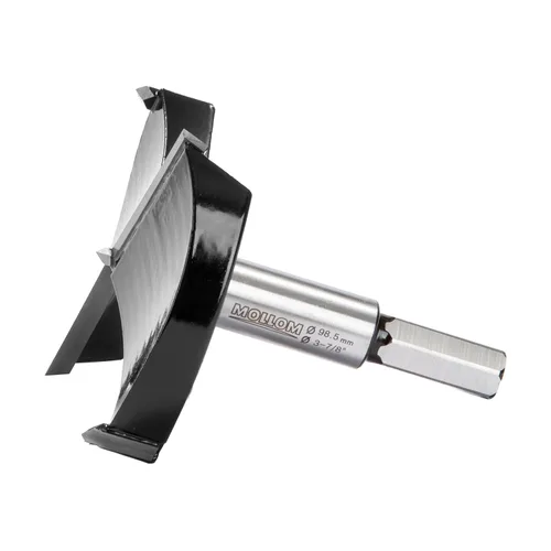 Miniatura 26 de Mollom Broca Forstner de 1/4" (6.3 mm) para carpintería precisa con un grosor de carburo YG8 duradero de 0.063 in, esta herramienta de corte