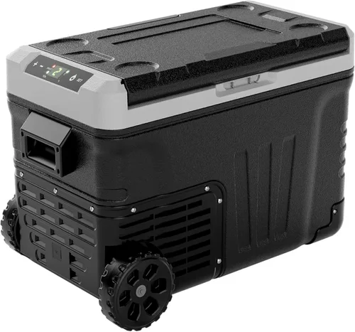 Miniatura 11 de EUHOMY Refrigerador de 12 voltios, enfriador eléctrico de doble zona de 35 cuartos (33 litros), congelador portátil de 12 V/24 V CC 110-240 V CA