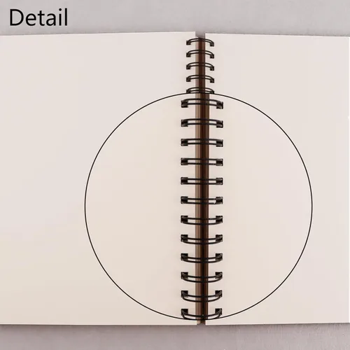 Miniatura 6 de BGJRBY Cuaderno de bocetos en espiral de 8.6 x 11.4 pulgadas, cuaderno grande (tablero de dibujo integrado), cubierta de papel de estraza en blanco
