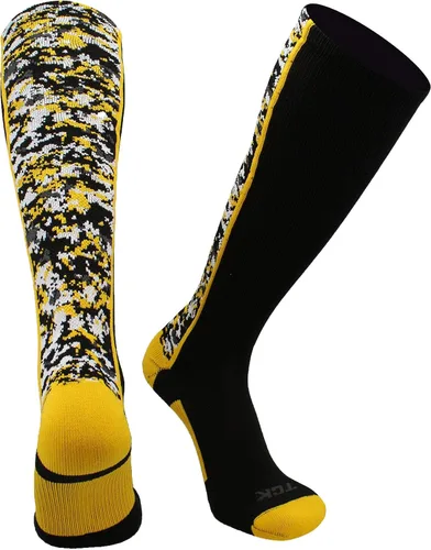 Miniatura 37 de TCK Calcetines de béisbol para jóvenes, niños u hombres, con diseño de camuflaje digital y longitud hasta por encima de la pantorrilla