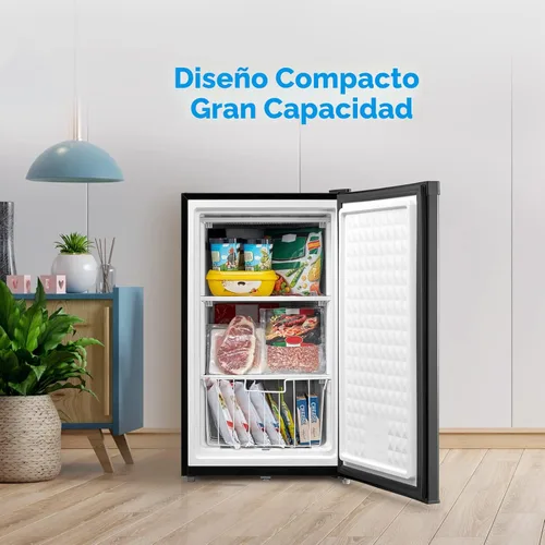 Miniatura 3 de Midea MRU03M2ABB - Congelador vertical, mini congelador de 3.0 pies cúbicos, para cocina, apartamento, oficina, sótano o dormitorio, negro Blanco