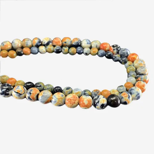 Miniatura 17 de 4 6 8 10 0.472 in cuentas de piedras preciosas naturales redondas de piedra suelta para bricolaje pulsera, collar, pendientes, joyería artesanía Azul