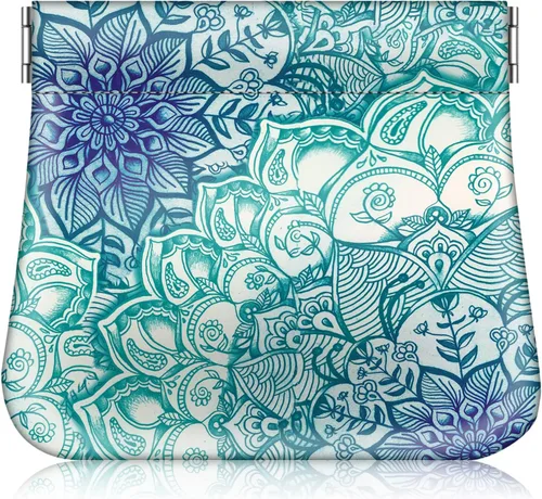 Miniatura 9 de Fintie - Monedero a presión, de cuero PU, monedero para cambio para mujer, Hibisco floreciente., Moda