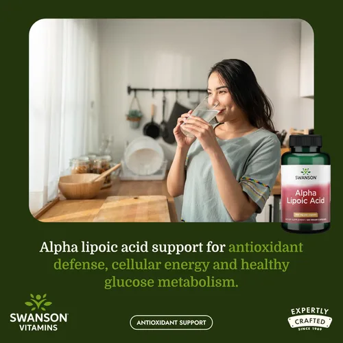 Miniatura 2 de Swanson Suplemento para la salud de ácido alfa lipoico 300 mg 120 cápsulas