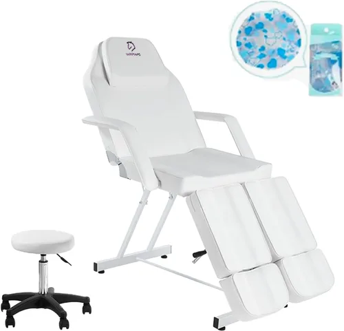 Miniatura 15 de Silla facial mesa de masaje de 73 pulgadas, cama de masaje multiusos de 3 secciones, silla de tatuaje profesional, equipo de spa para spa facial