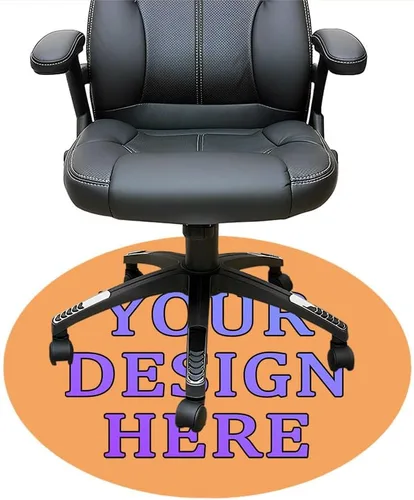 Miniatura 33 de Tapete redondo personalizado para silla de escritorio de oficina, diseño de tu propio logotipo de foto, texto, alfombrillas circulares