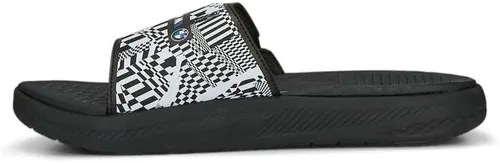 Miniatura 3 de PUMA Hombres Bmw Mms Softride Slide Sandalias Atléticas Casual - Negro