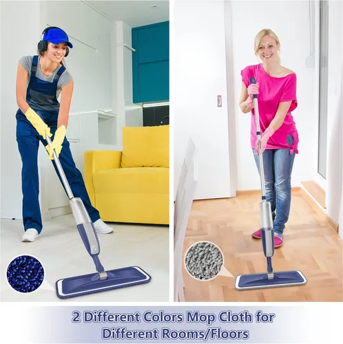 Miniatura 4 de Trapeadores en aerosol para limpieza de suelos de madera dura: mopas húmedas MEXERRIS con 4 almohadillas reutilizables para mopa Swiffer Powermop