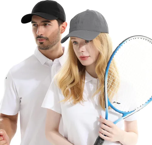 Miniatura 2 de Crazy Era Gorra de béisbol unisex de algodón liso en blanco para papá, ajustable, estilo vintage